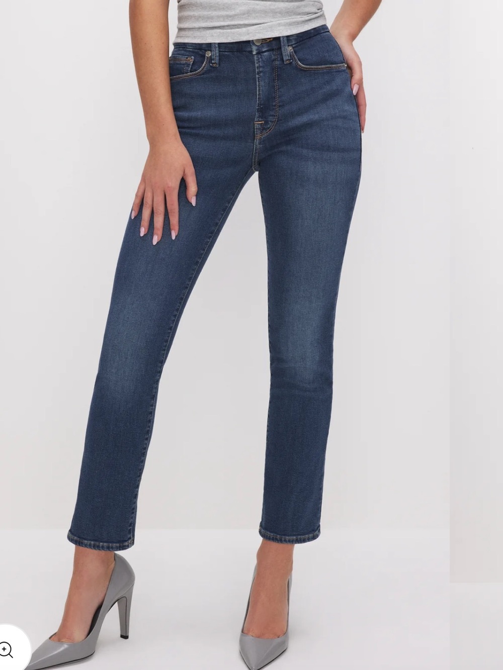 Good American Good Legs Straight Jeans - Picture 16 of 16